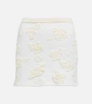 Embroidered high-rise wool-blend miniskirt | Magda Butrym