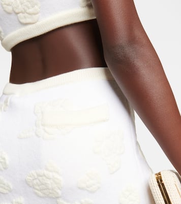 Embroidered high-rise wool-blend miniskirt | Magda Butrym