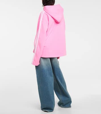 x Adidas logo cotton hoodie | Balenciaga