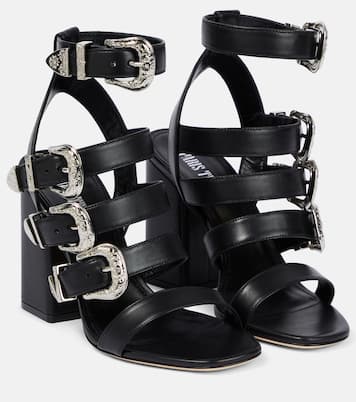 Tessa buckle leather sandals | Paris Texas