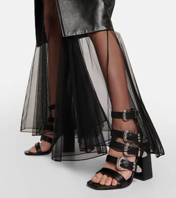 Tessa buckle leather sandals | Paris Texas