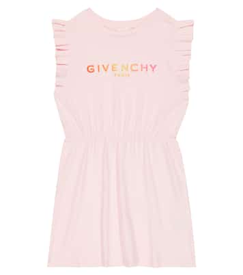 Abito in cotone con volant | Givenchy Kids