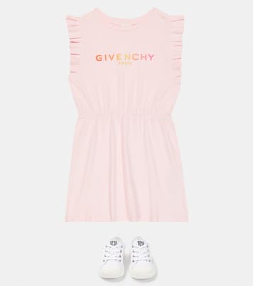 Abito in cotone con volant | Givenchy Kids
