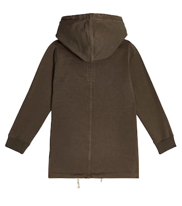 Felpa con cappuccio in jersey di cotone | Rick Owens Kids