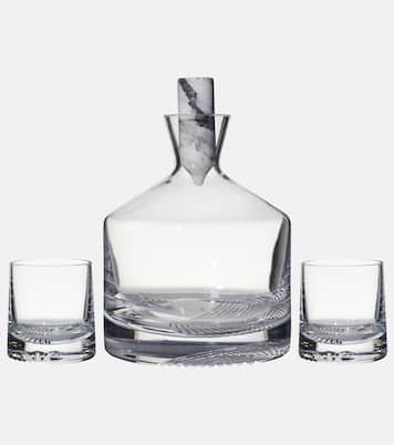 Alba whiskey decanter and glass set | Nude