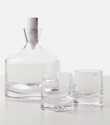 Alba whiskey decanter and glass set | Nude