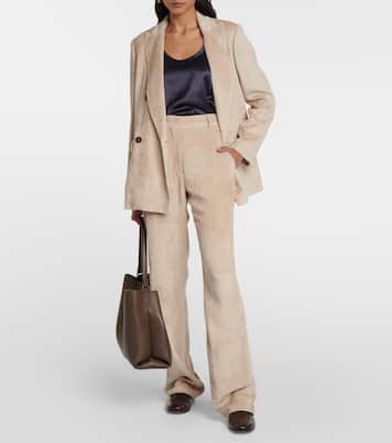 High-rise wide-leg corduroy pants | Brunello Cucinelli