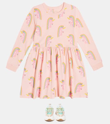 Abito in jersey di cotone con stampa | Stella McCartney Kids