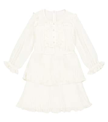 Kleid aus Chiffon | Self-Portrait Kids