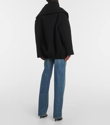 Abrigo Cocoon envolvente de lana virgen | Alaïa