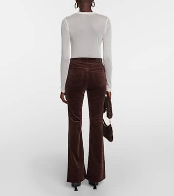 Pantaloni flared Farrah in velluto | AG Jeans