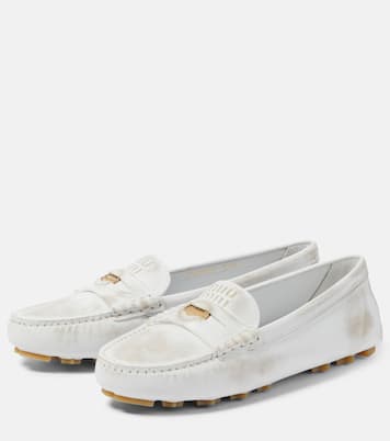 Mokassins aus Veloursleder | Miu Miu