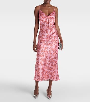 Trinny floral silk satin slip dress | Emilia Wickstead