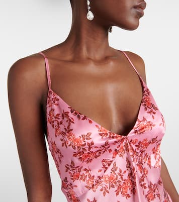 Trinny floral silk satin slip dress | Emilia Wickstead