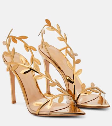 Salones Flavia de piel metalizada | Gianvito Rossi