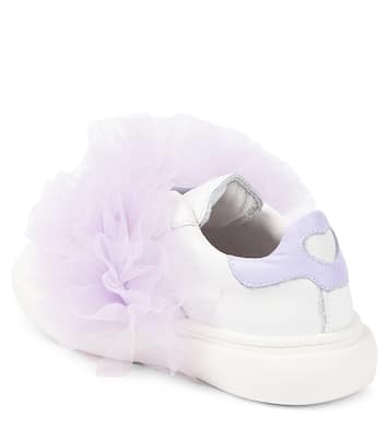 Sneakers in pelle e tulle | Monnalisa