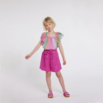Top de algodón con volantes | Chloé Kids