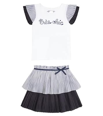 Striped top and skirt set | Patachou