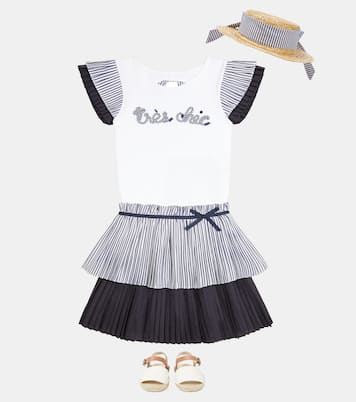 Striped top and skirt set | Patachou