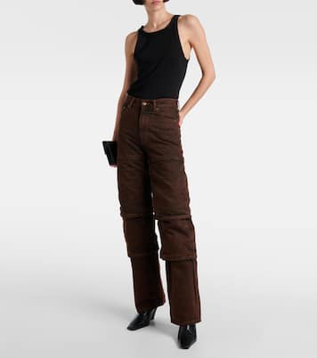 Jeans anchos de tiro alto a capas | Y/Project