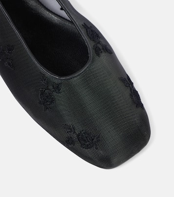 Embroidered mesh ballet flats | Magda Butrym