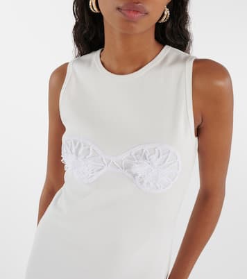 Abito midi in cotone con crochet | Magda Butrym