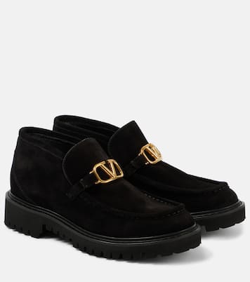 Bottines VLogo Signature en daim | Valentino Garavani