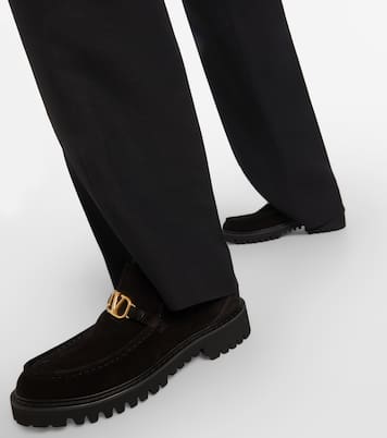 Bottines VLogo Signature en daim | Valentino Garavani