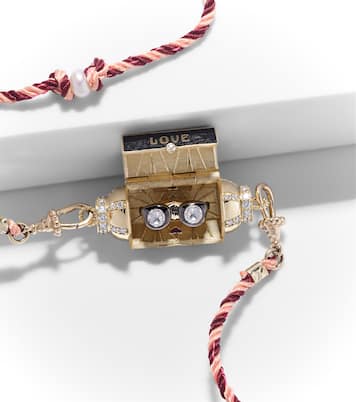 Love Is Blind 18kt gold locket necklace with gemstones | Marie Lichtenberg