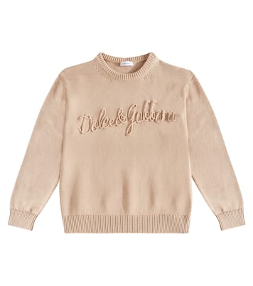 Jersey de algodón con logo | Dolce&Gabbana Kids