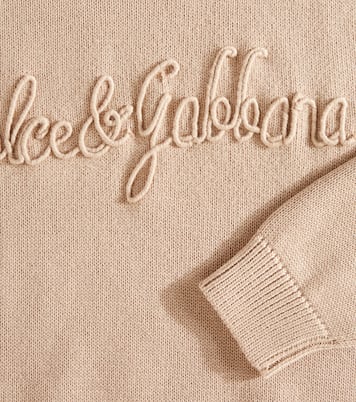Jersey de algodón con logo | Dolce&Gabbana Kids