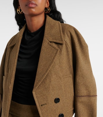 Caban raccourci en laine | Victoria Beckham