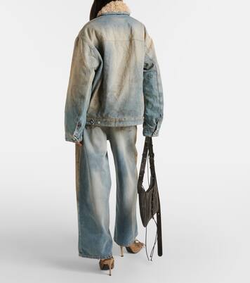Chaqueta Roberta de denim con borrego sintético | Acne Studios