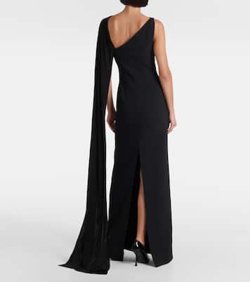 Abito lungo in jersey con mesh | David Koma