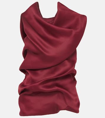 Luola draped silk top | Khaite
