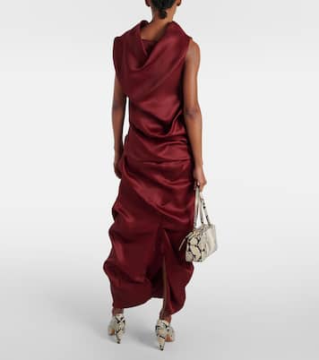 Luola draped silk top | Khaite