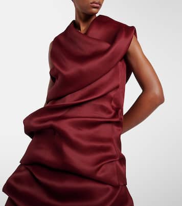Luola draped silk top | Khaite
