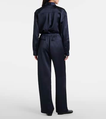 White Label Weite Hose Magnus aus Satin | Proenza Schouler