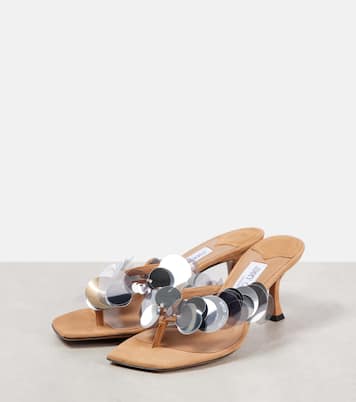 Freja 70 sequined suede thong sandals | Jimmy Choo