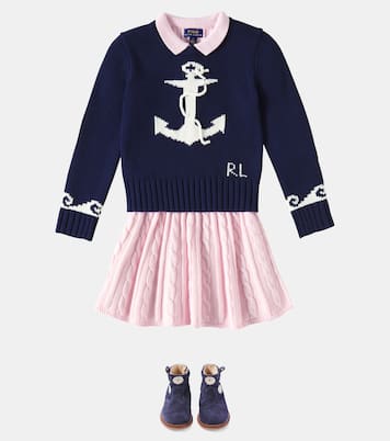 Anchor 인타르시아 코튼 스웨터 | Polo Ralph Lauren Kids
