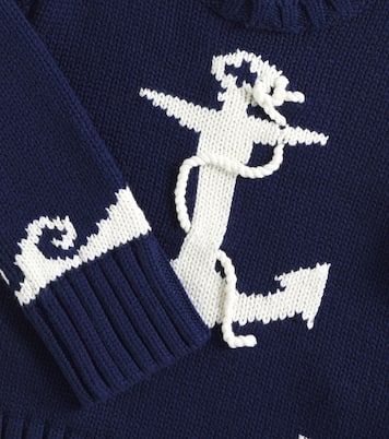 Anchor 인타르시아 코튼 스웨터 | Polo Ralph Lauren Kids