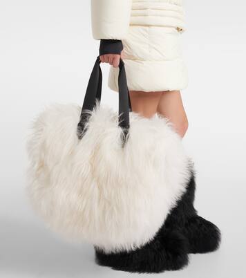 Borsa in shearling con pelle | Moncler Grenoble
