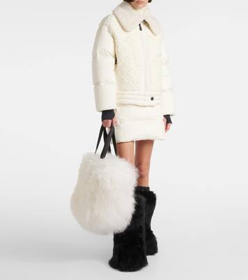 Borsa in shearling con pelle | Moncler Grenoble