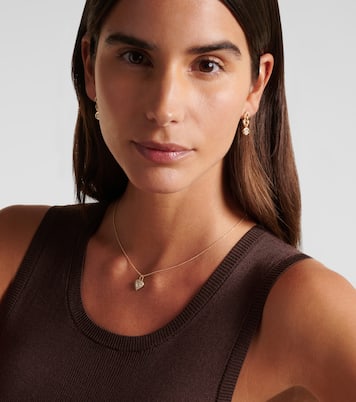 Collana Piece of My Heart Sparkle in oro 14kt con diamanti  | Stone and Strand