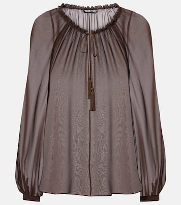Blusa in georgette di seta | Tom Ford