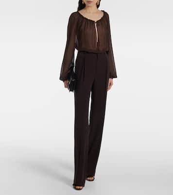 Blusa in georgette di seta | Tom Ford