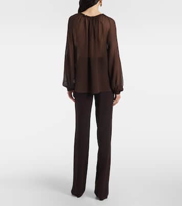 Blusa in georgette di seta | Tom Ford