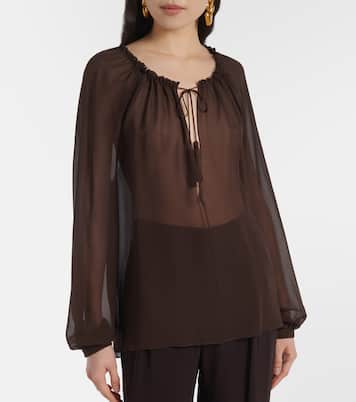Blusa in georgette di seta | Tom Ford