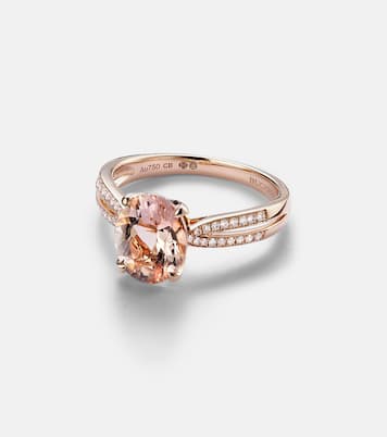 Anello Blush in oro rosa 18kt con diamanti e morganite | Bucherer Fine Jewellery