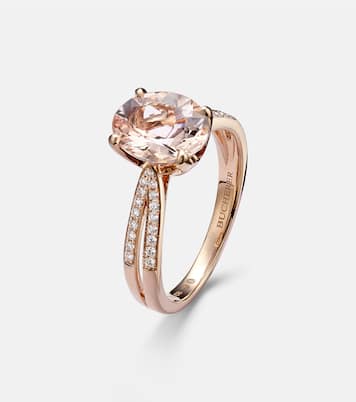 Anello Blush in oro rosa 18kt con diamanti e morganite | Bucherer Fine Jewellery